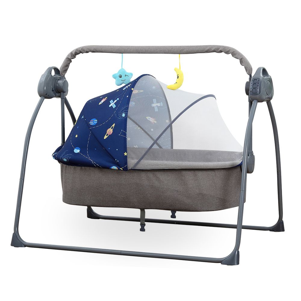 Baby Cradle gray tone blue